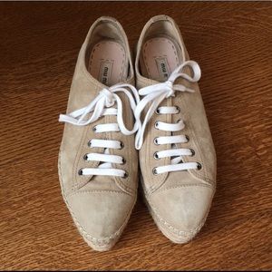 Miu Miu Platform Espadrille Sneakers